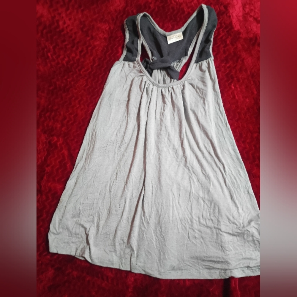 Pretty Good Dark Gray Sleeveless Top